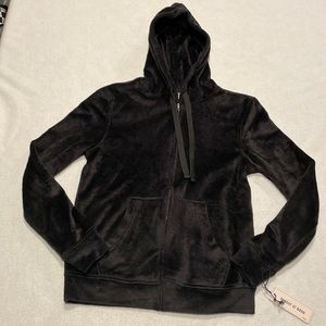 sunday at noon velour zip up hoodie